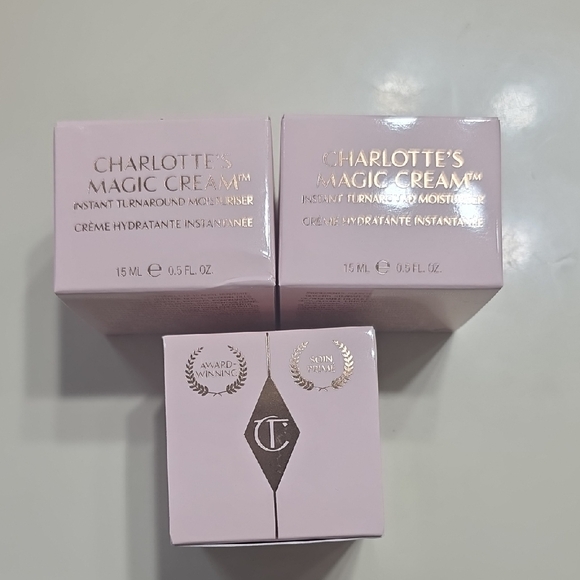 Charlotte Tilbury Magic Cream Trio in Soft Pink and Gold